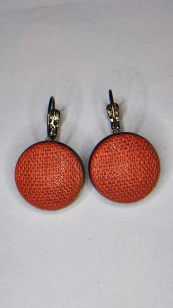 Boucles d'oreilles tissu
