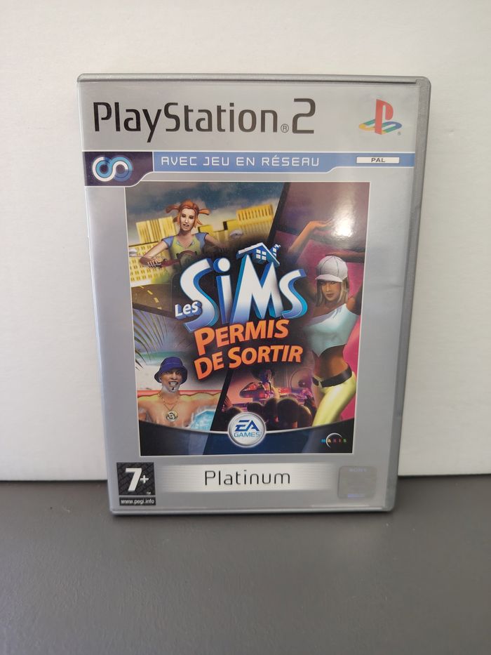 Boîtier Les sims, permis de sortir ps2