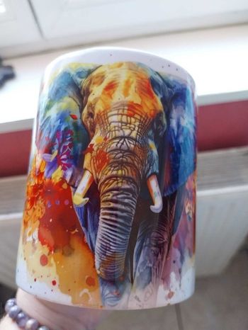 Mug éléphants coloré