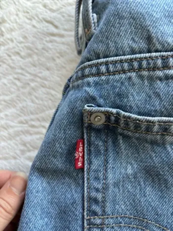 Jean Levi’s femme  High Waisted Mom Jean Bleu clair W34 L27 2XL/44 mega taille haute - photo numéro 3