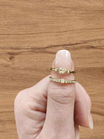 Lot de 2 bagues fantaisie