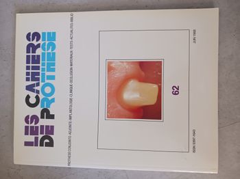 les cahiers de prothese juin 1988