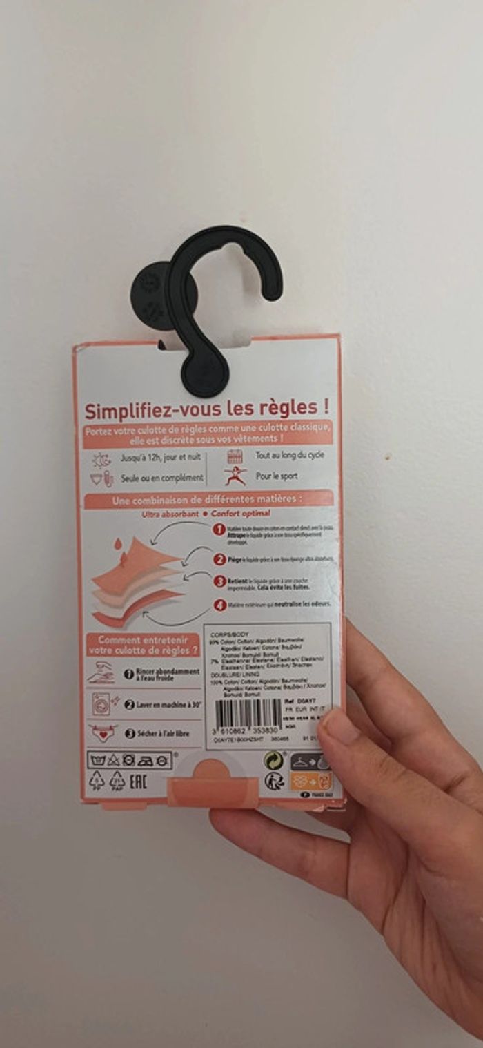 🩸 Culotte menstruelle DIM Protect – Taille XL (48/50) - photo numéro 2