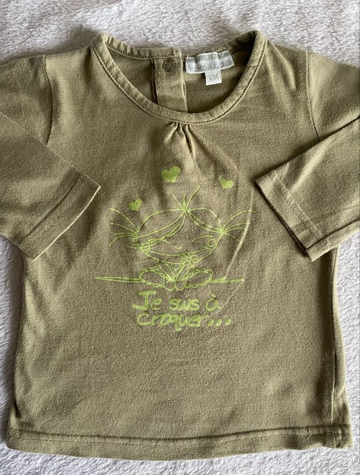 lot de 6 t-shirts manches longues bébé fille 12 mois - photo numéro 3