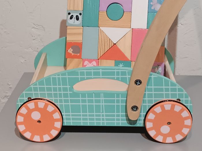 Chariot cubes bois - photo numéro 5