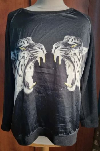 Sweat imprimé tigres taille M