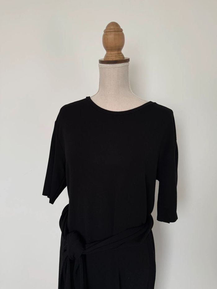 Zara Robe vestido dress Kleid Vestido Vestito jurk jumpsuit vestir preto black M midi femme donna - photo numéro 4