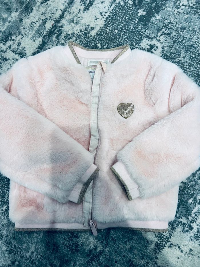 Veste blouson fausse fourrure - photo numéro 2