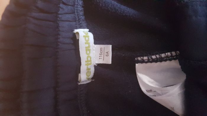 Pantalon de sport garçon 6 ans noir Vert Baudet - photo numéro 2