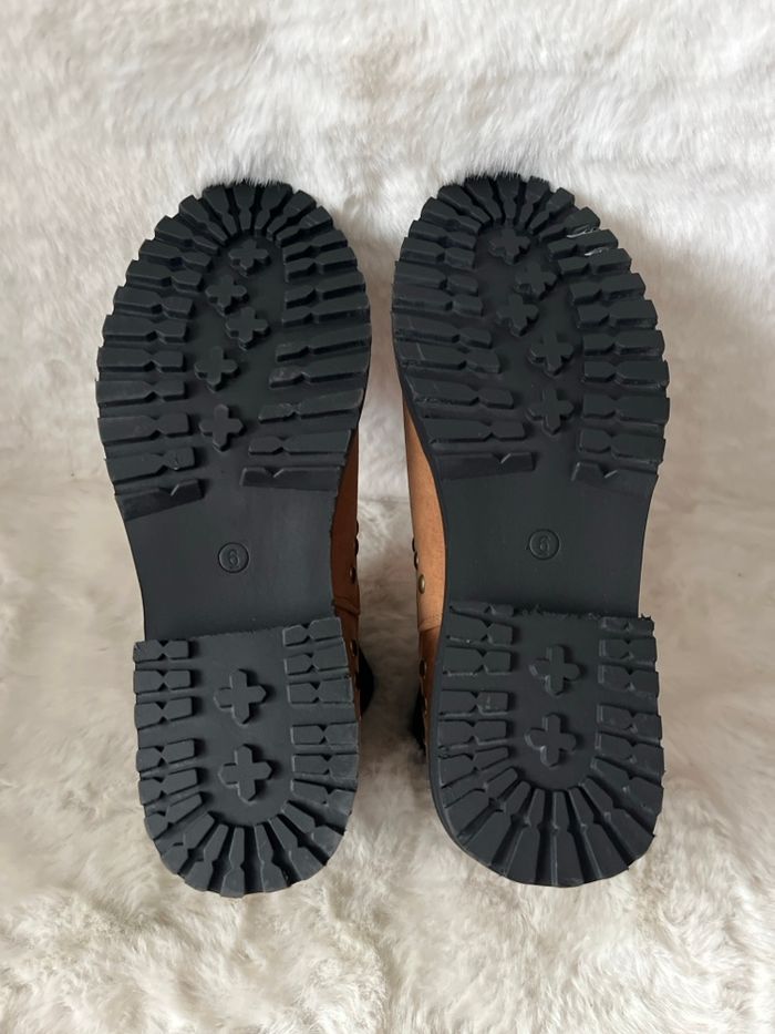 Bottines Camel / marrons / noires Seven pointure 36 - photo numéro 8