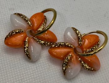 Boucles d'oreilles faites mains 