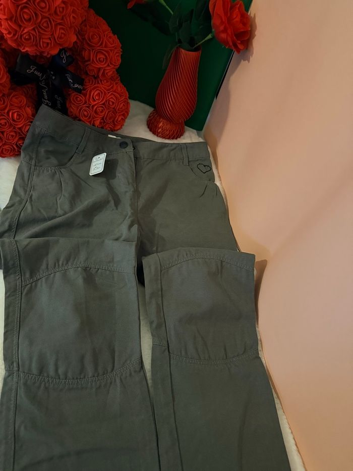 Pantalon vert Vertbaudet – Taille 12 ans – 5€ - photo numéro 2
