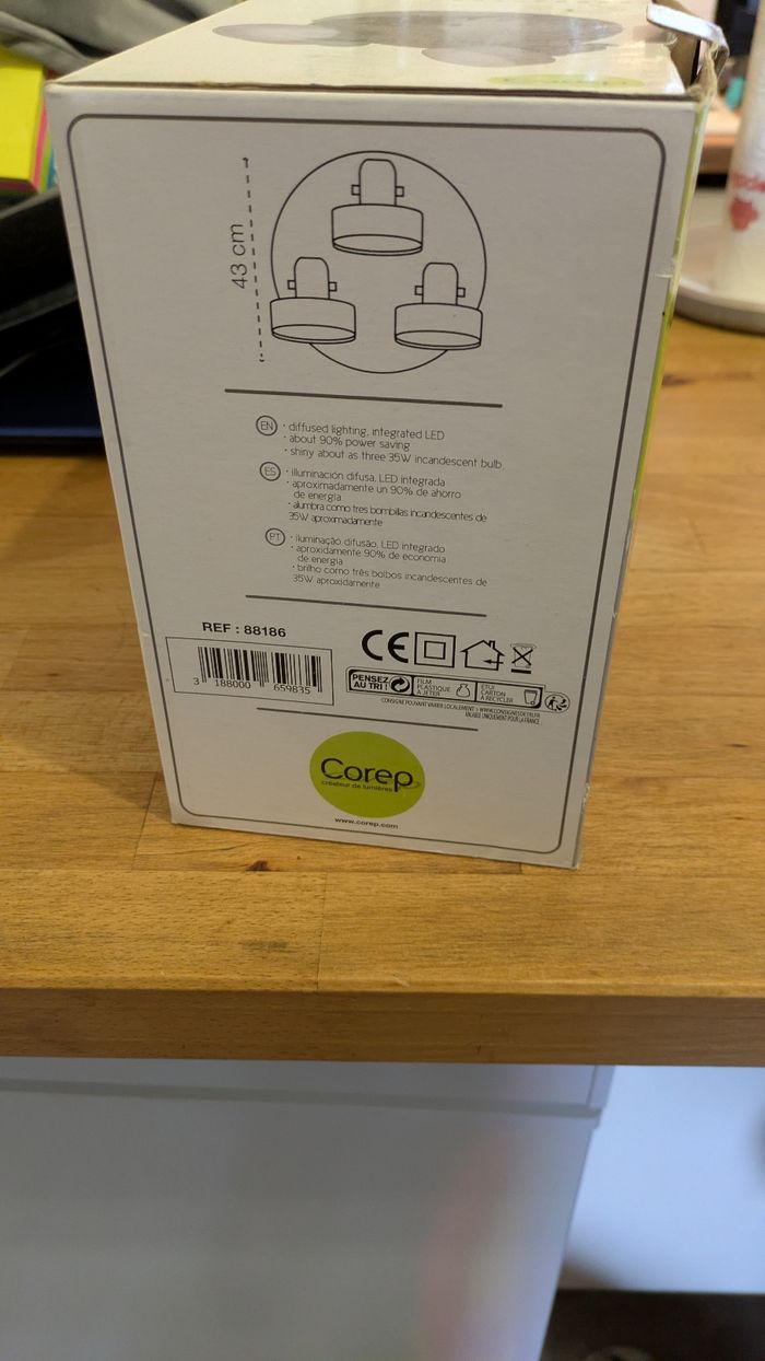 Luminaire gris - photo numéro 4