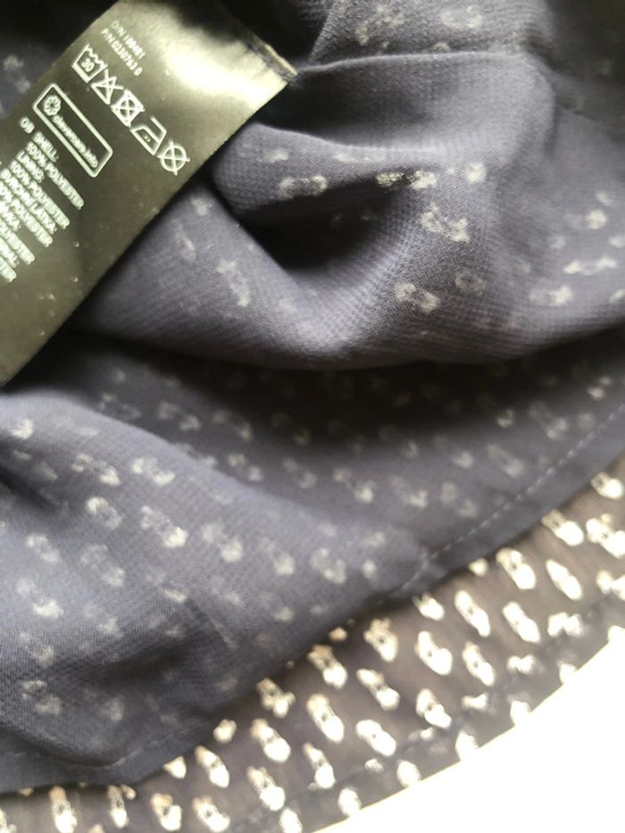 Jolie blouse H&M imprimée taille 36 marine - photo numéro 6