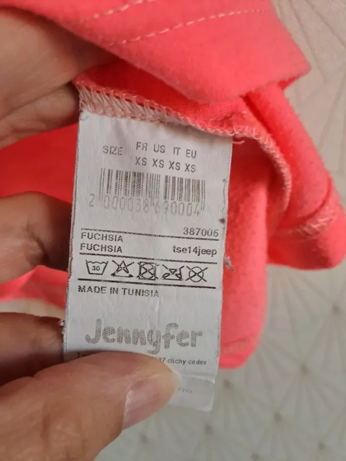 T-shirt fun rose corail Jennyfer XS tbe - photo numéro 4