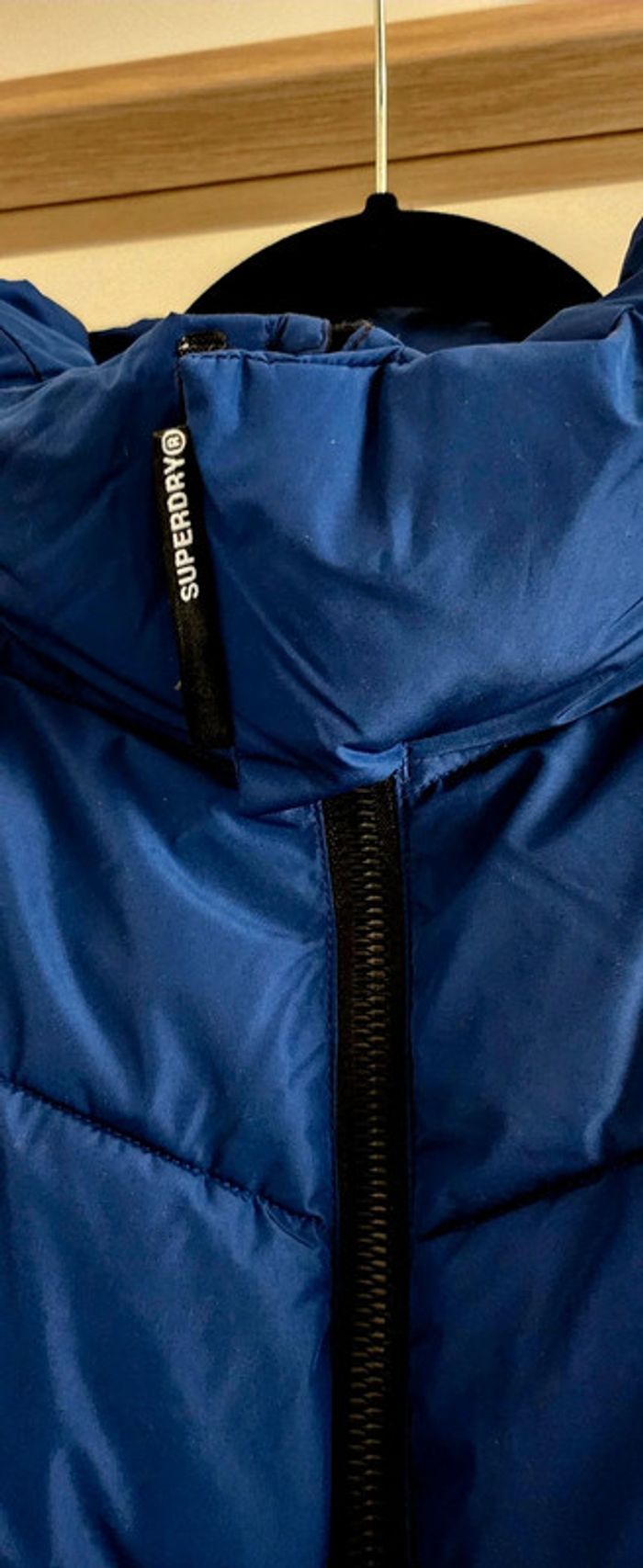 Doudoune femme coupe slim bleue taille 42 Superdry - photo numéro 2