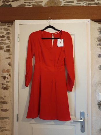Robe patineuse à manches longues