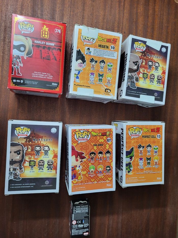 Lot de 7 Figurine POP Dragon ball, Warcraft, DC et Marvel - photo numéro 9