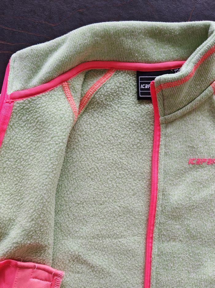 Polaire vert et rose Icepeak 5-6 ans - photo numéro 5