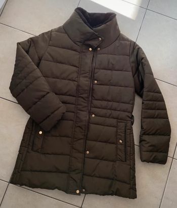 Veste matelassée kaki Gémo 36 boutons doré