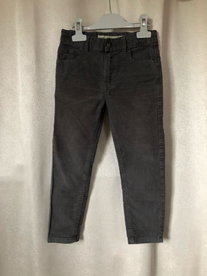 Pantalon velours gris 5/6 ans Denim & Co