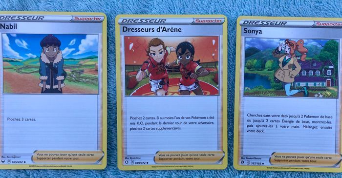 Lot de 7 cartes Pokémon - dresseurs - photo numéro 2