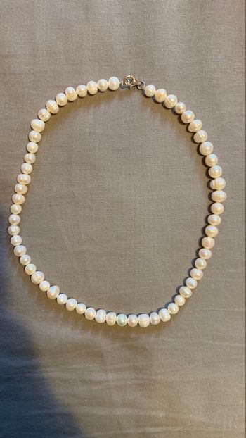 Collier en véritable perle de culture