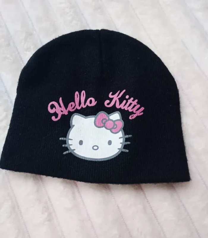 Bonnet Hello Kitty noir T52 - photo numéro 6