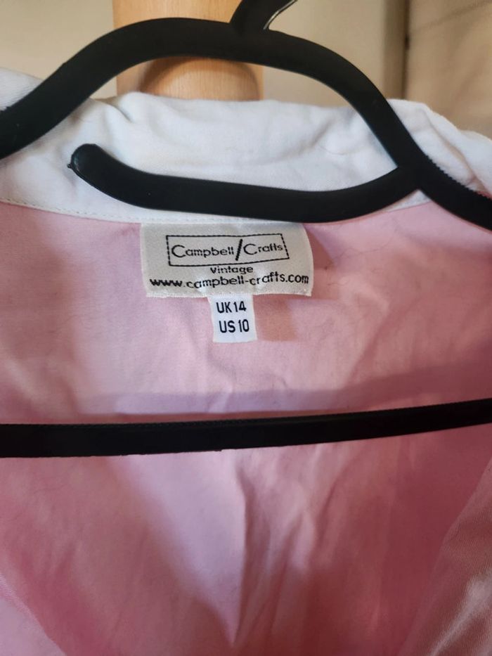 Chemisier rose retro bowling diner vintage - photo numéro 5