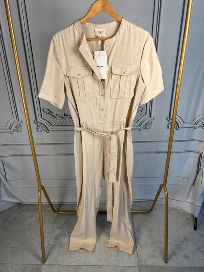 Combinaison pantalon beige Art love 38 neuve