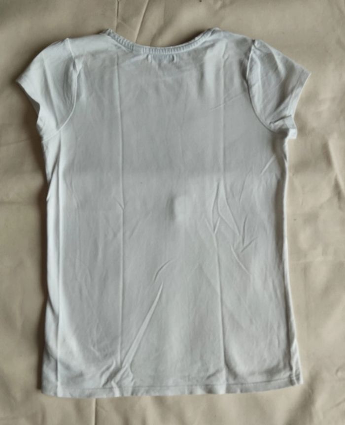 T.shirt manches courtes blanc 14 ans - photo numéro 2