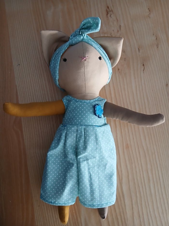 Poupée chat et son bébé - photo numéro 7