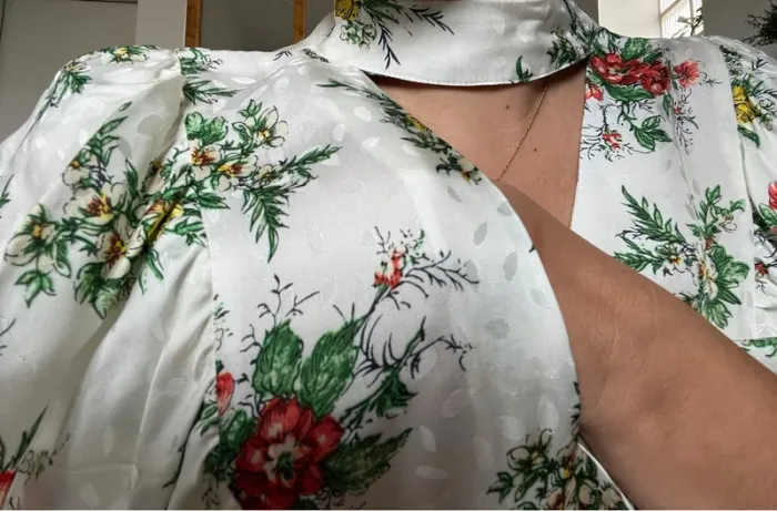 Robe été blanche fleurs sexy - photo numéro 3