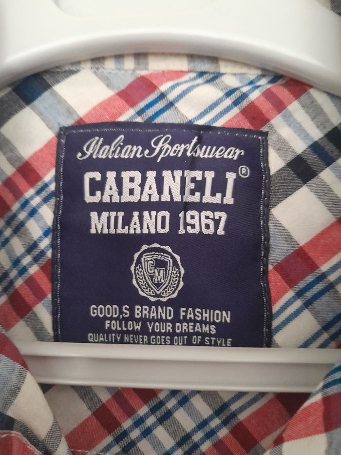 Chemise à carreaux cabaneli taille M - photo numéro 3