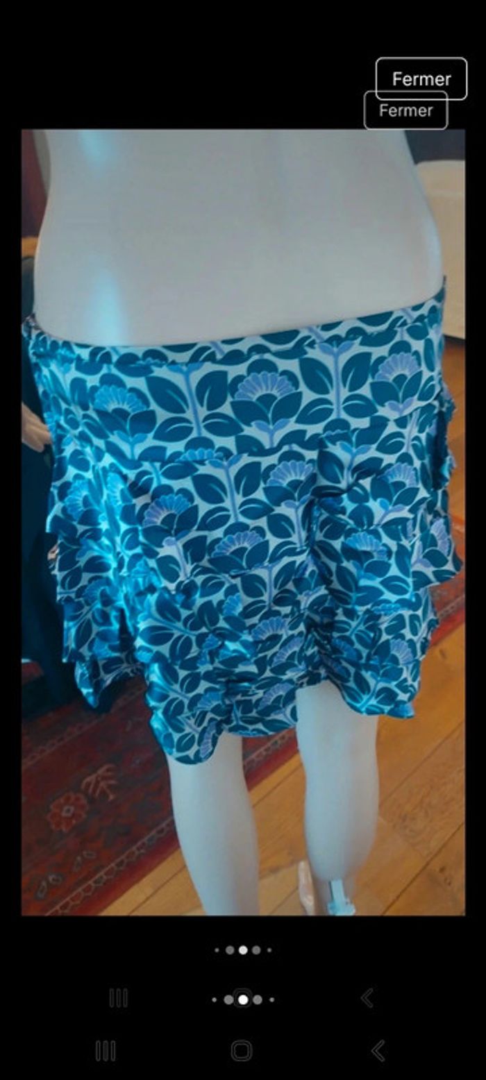 Mini jupe Dept 100% Soie taille S parfait état - photo numéro 6