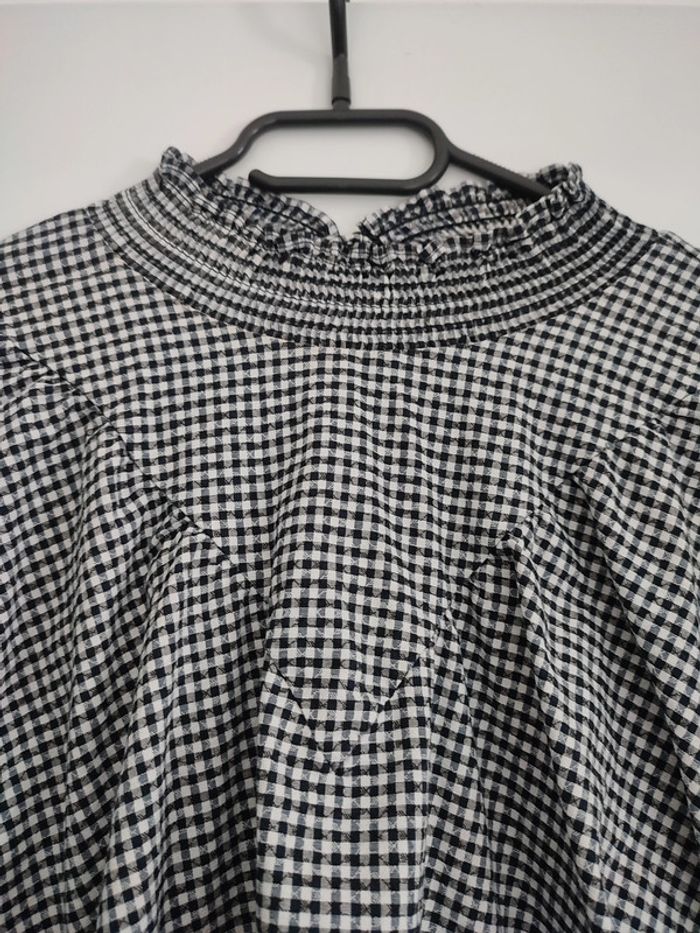Blouse zara à carreaux manches 3/4 - photo numéro 4