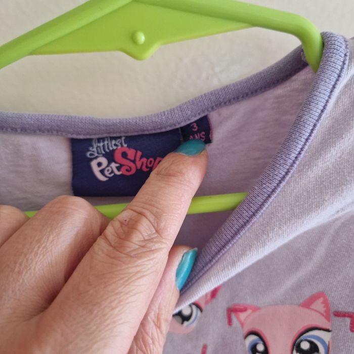 3 ans tee-shirt manches longues pet shop - photo numéro 3