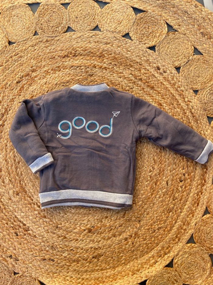 Veste pull réversible garçon 24 mois Obaibi - photo numéro 2