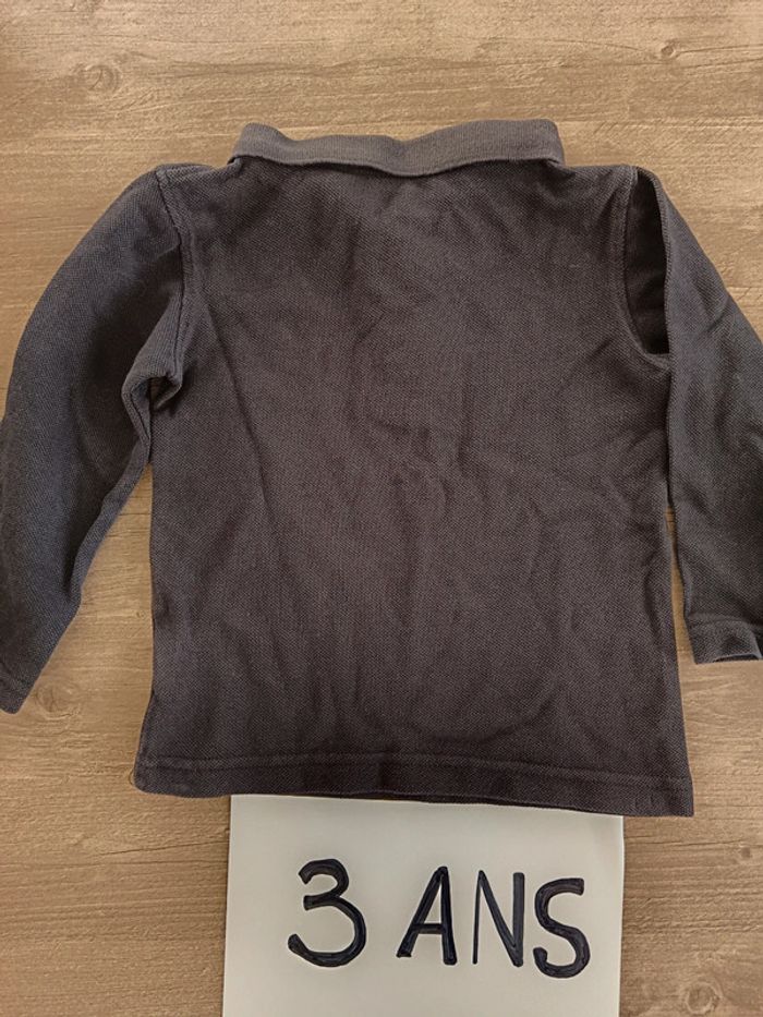 🎉Tee shirt polo noir taille 3 ans bon état - photo numéro 8