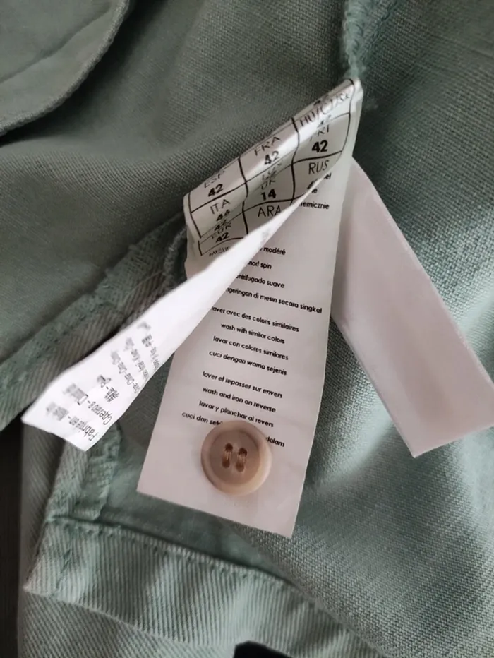🍡 veste pistache broderie anglaise neuve avec antivol 🌱 - photo numéro 9
