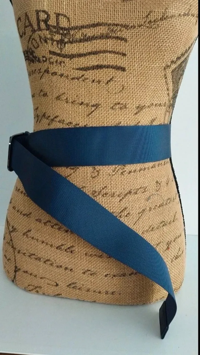 Ceinture ajustable bleu marine synthétique femme 110 cm - photo numéro 5