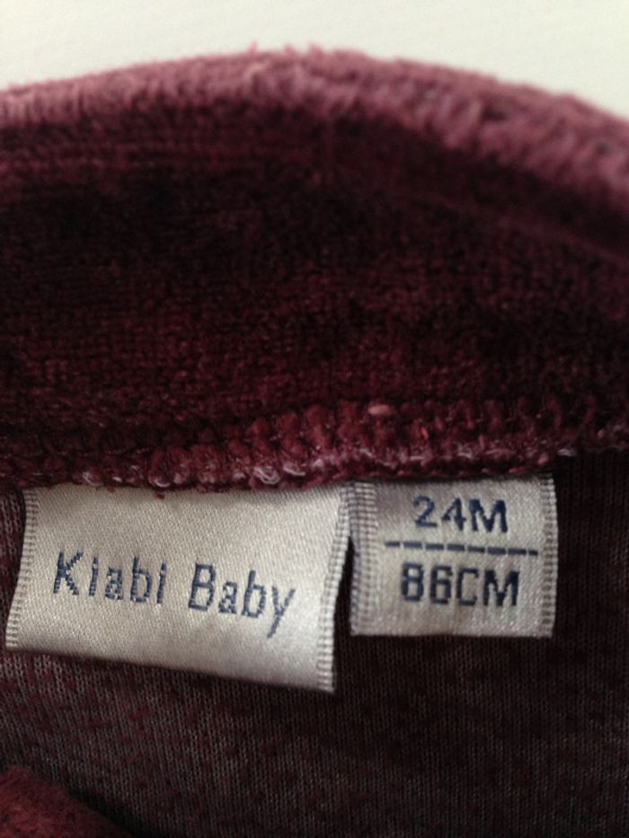 Pyjama bordeaux 24 Mois - photo numéro 4