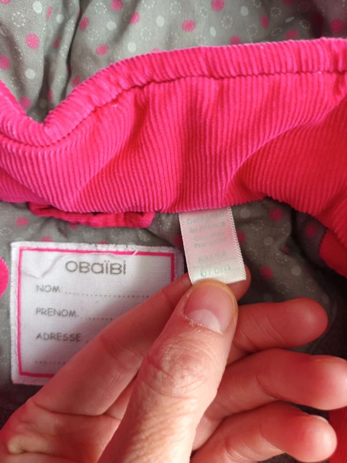 Manteau mi saison obaibi 6 mois - photo numéro 2