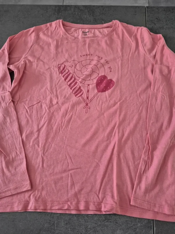 T-shirt manches longues imprimé bonbons