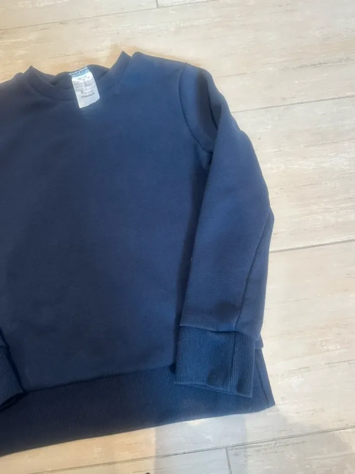 Sweat bleu marine Decathlon – Taille 7-8 ans - photo numéro 3