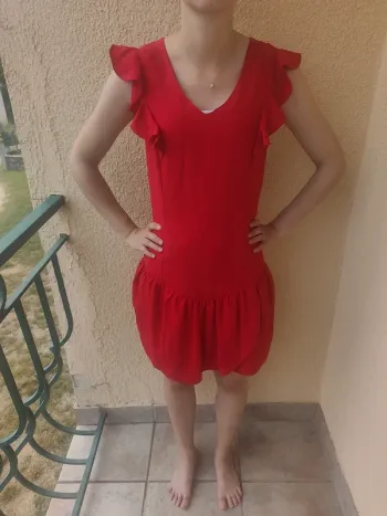 Robe rouge Etam 34