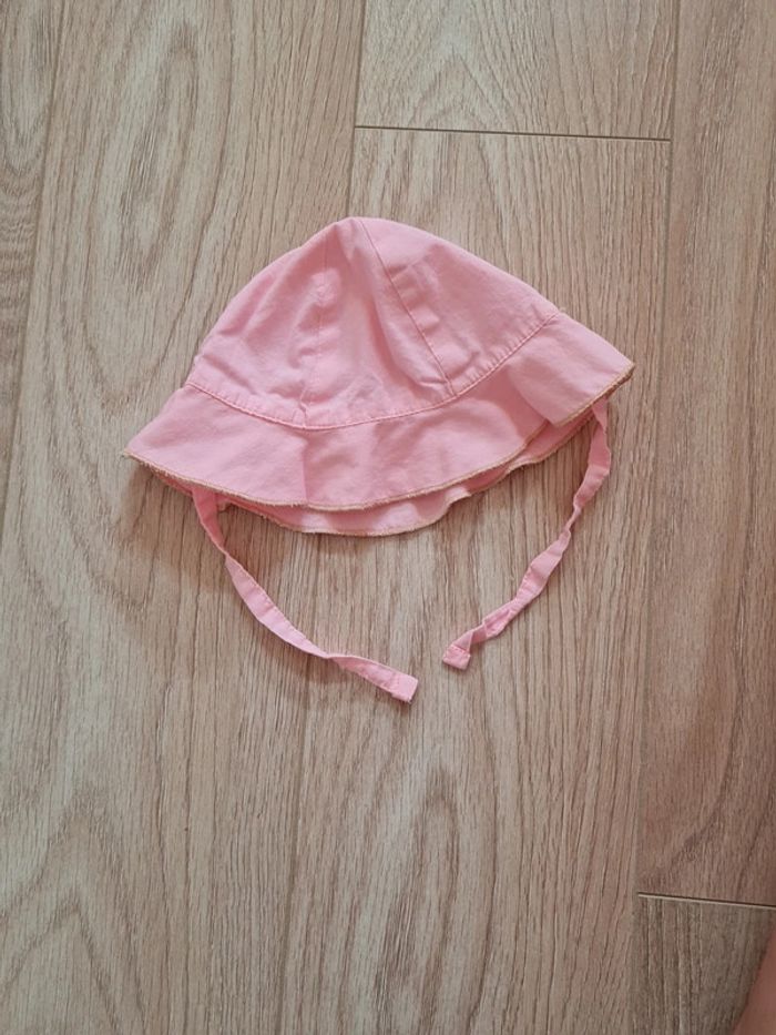Chapeau bébé rose 3/6 mois