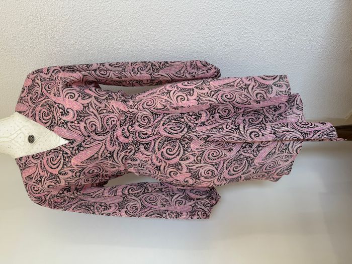 🌸 Robe cachemire à liserés pailletés – Maje – Neuve avec étiquette – Taille 34 🌸