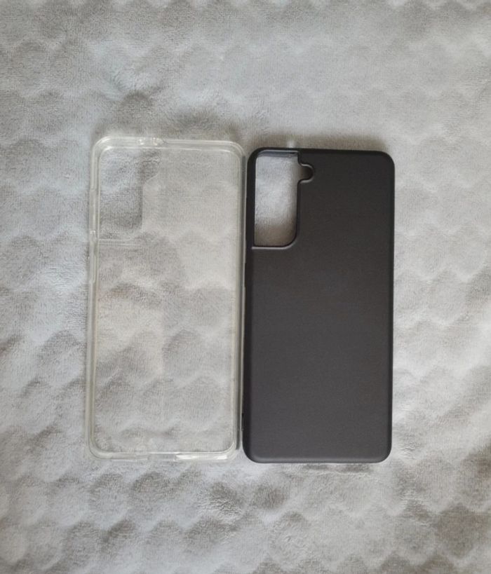 Coque noir et transparente Samsung Galaxy S21