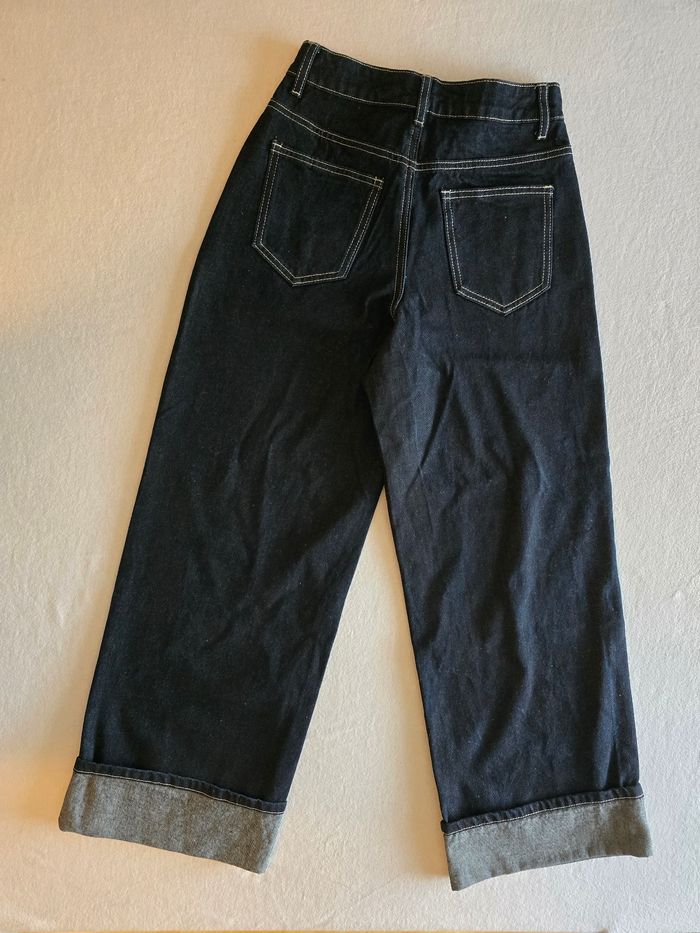 Jeans femme bleu foncé Boohoo - photo numéro 7